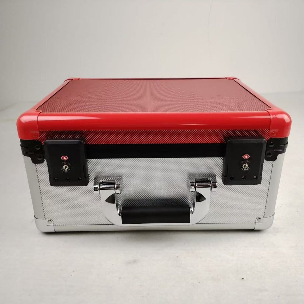 Evoretro Trading Card Storage Box for 90 Cards X Red and Silver