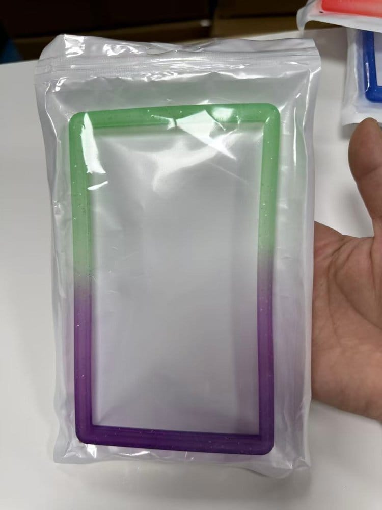 Evoretro Bumper for PSA Graded Card Slab Gradient Green-Purple Glitter