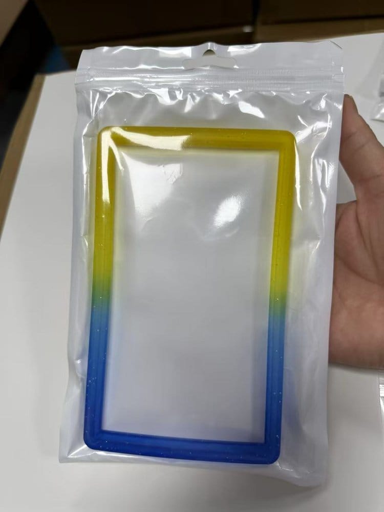 Evoretro Bumper for PSA Graded Card Slab Gradient Yellow-Blue Glitter