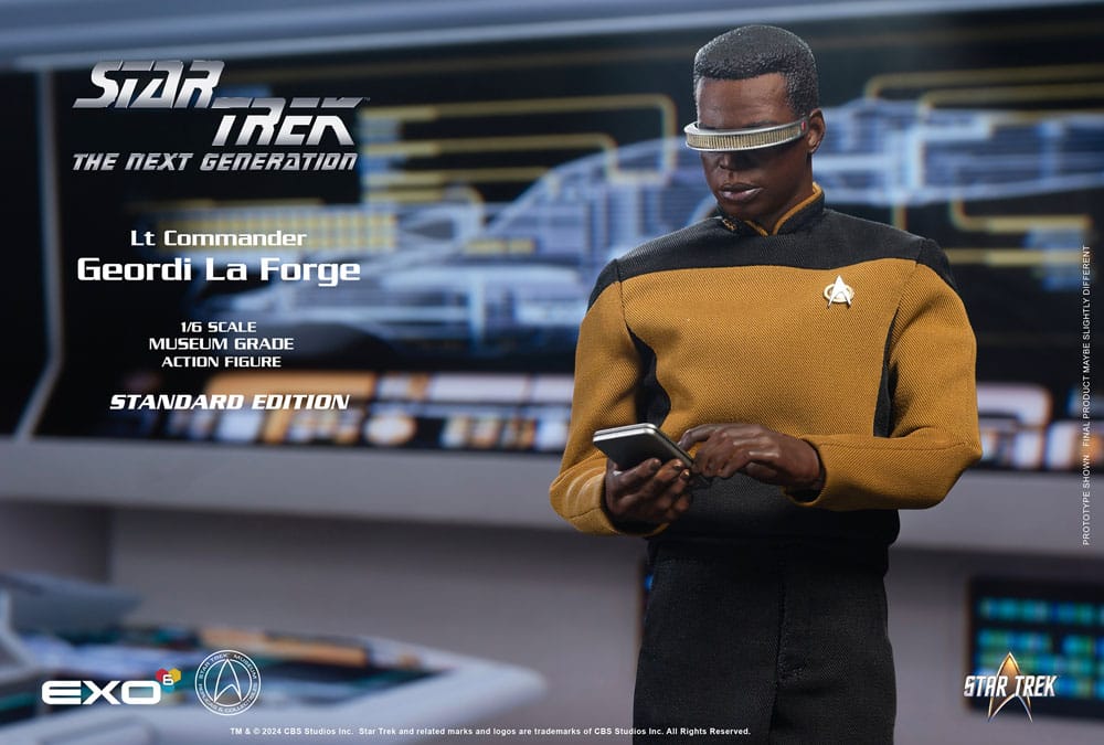 Star Trek: The Next Generation Lt. Commander Geordi La Forge (Standard Version) 28cm 1/6 Scale Action Figure