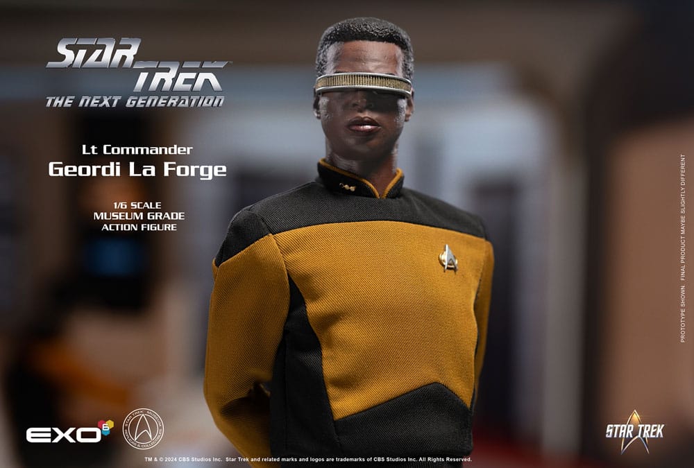 Star Trek: The Next Generation Lt. Commander Geordi La Forge (Standard Version) 28cm 1/6 Scale Action Figure
