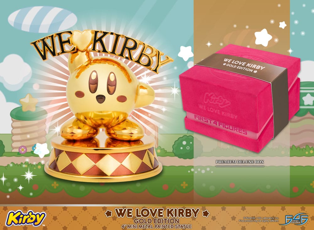 Kirby We Love Kirby Gold Edition 10 cm DieCast Statue