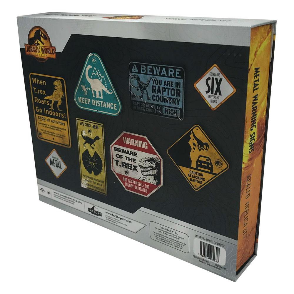 Jurassic Park Jurassic World Scaled Replica Warning Signs
