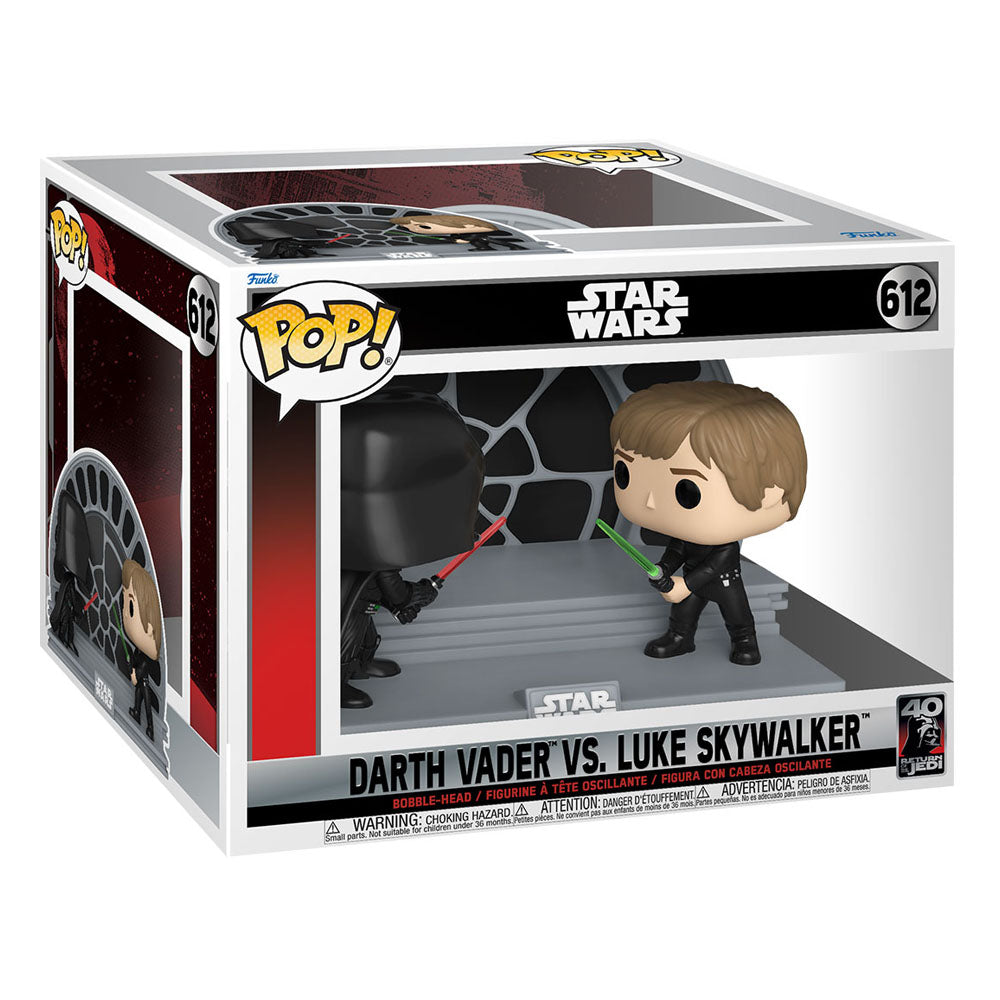 Star Wars Return of the Jedi 40th Anniversary POP Moment! Luke vs Vader 9cm 2-Pack Funko Vinyl Figures