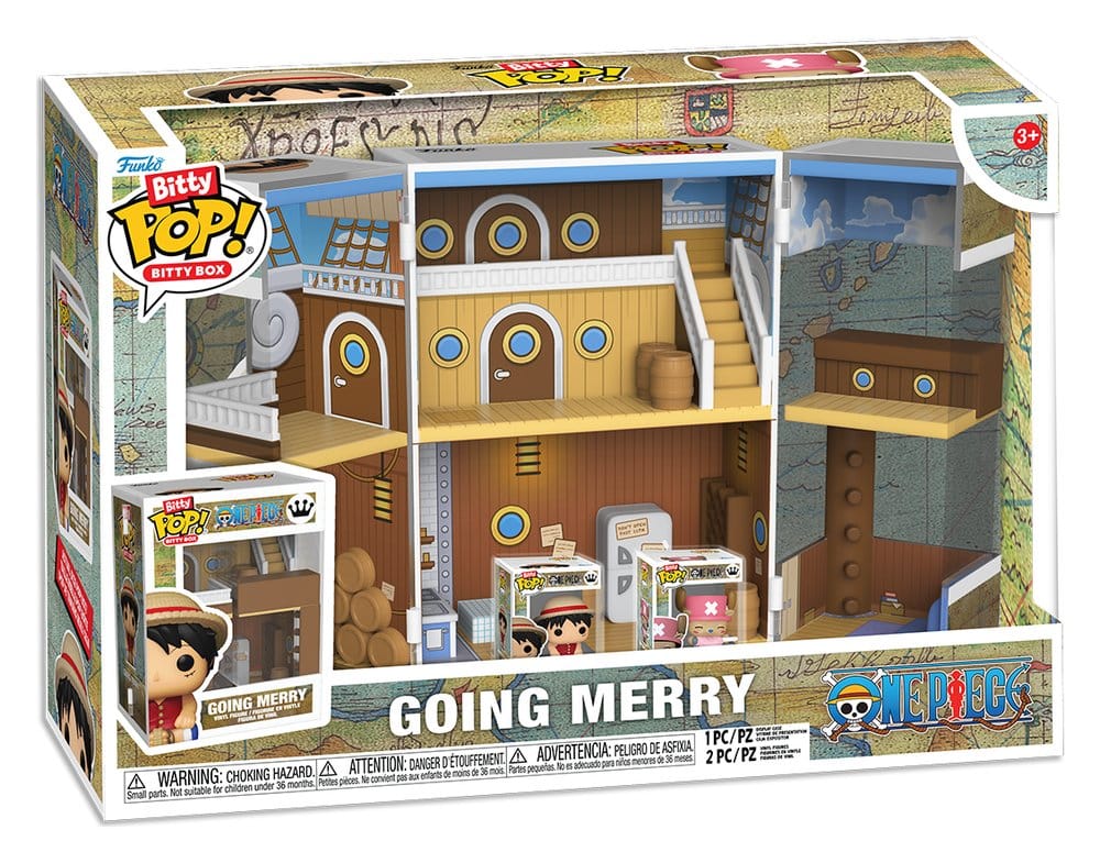 One Piece Bitty POP! Bitty Box Display with 2 Vinyl Figures Going Merry