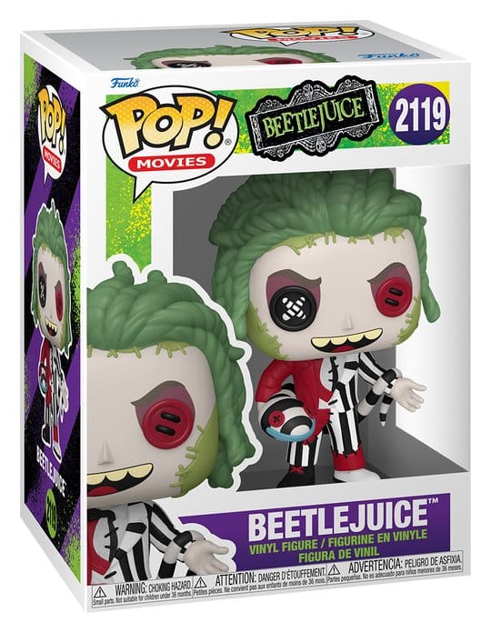 Beetlejuice POP! Movies Vinyl Figure Patchwork: Beetlejuice 9 cm