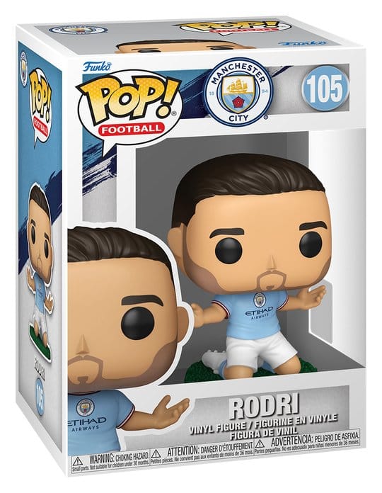 Manchester City F.C. POP! Football Vinyl Figure Rodri 9 cm