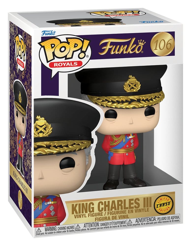 Royal Family Pop! Icons Vinyl Figure King Charles III with Chase 9 cm Assortment (6)