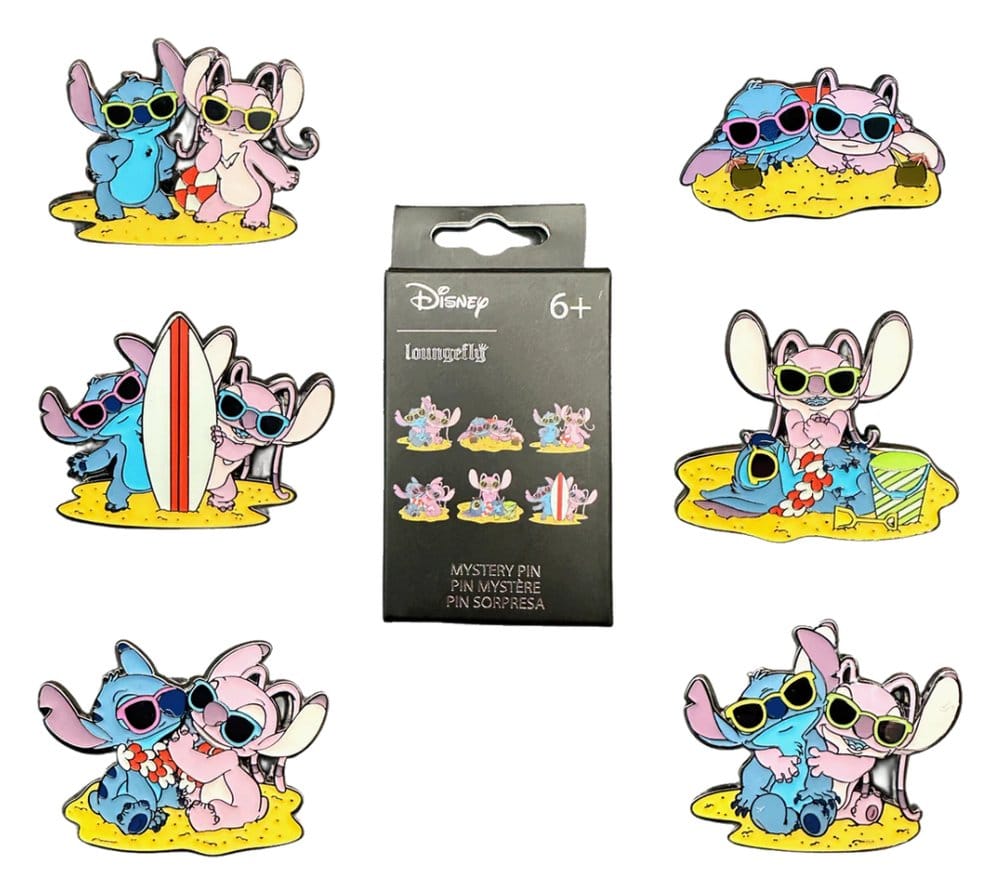 Disney Mini Figures Stitch and Angel Beach Scene 5 cm Display (12)