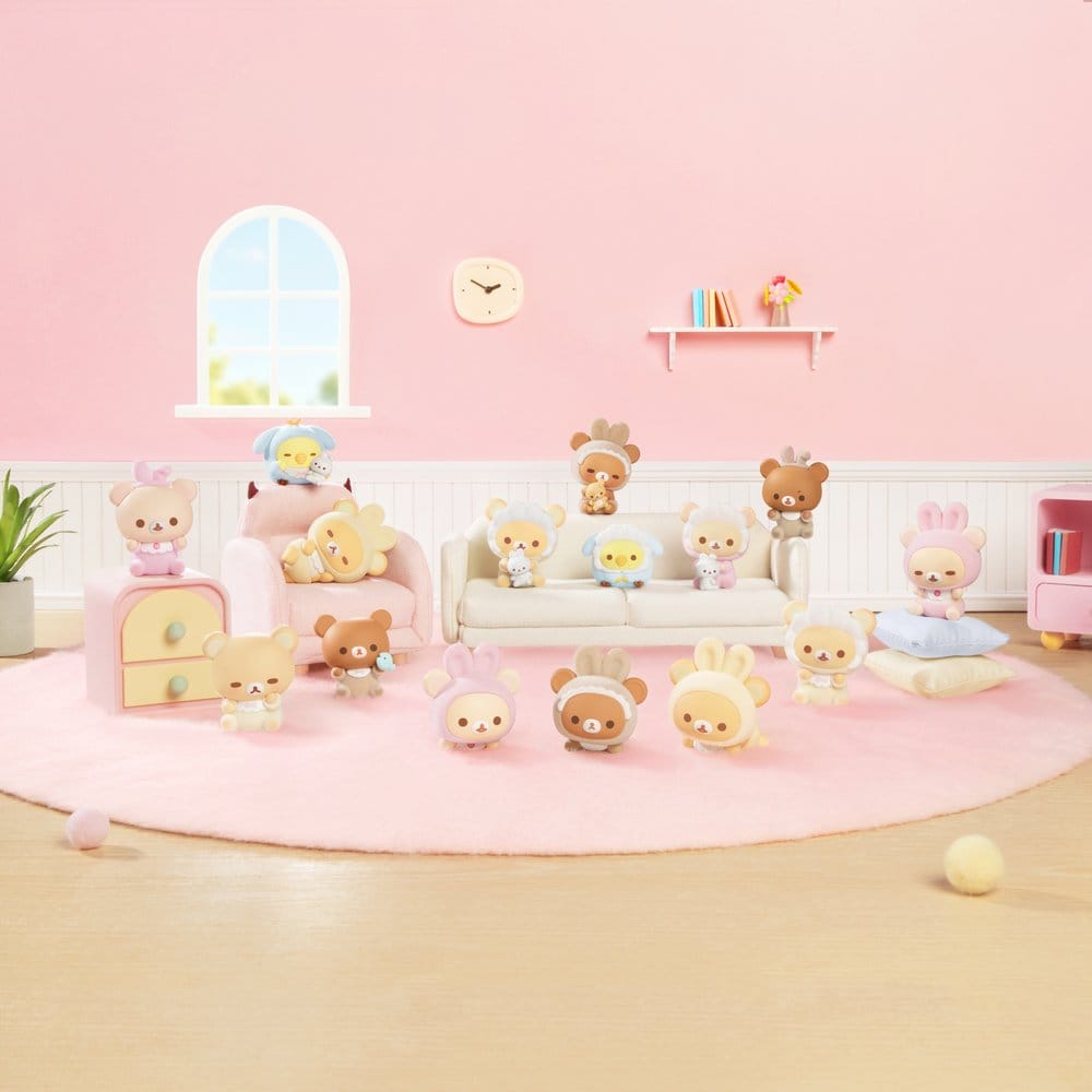 Rilakkuma Nuonuo Baby Series Mini Figures Cubby Face Display (4)