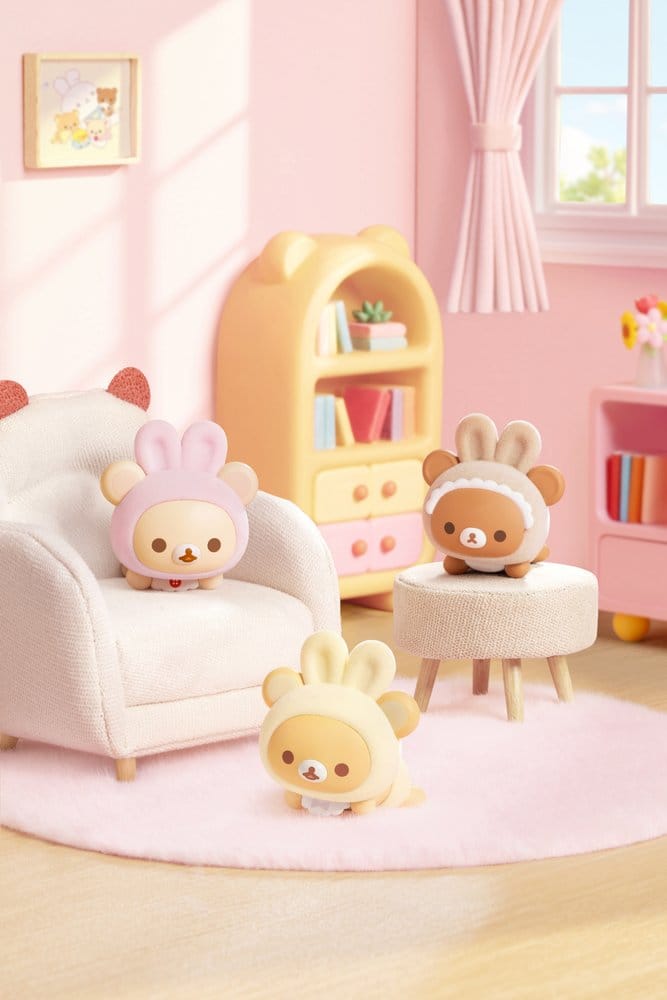 Rilakkuma Nuonuo Baby Series Mini Figures Cubby Face Display (4)