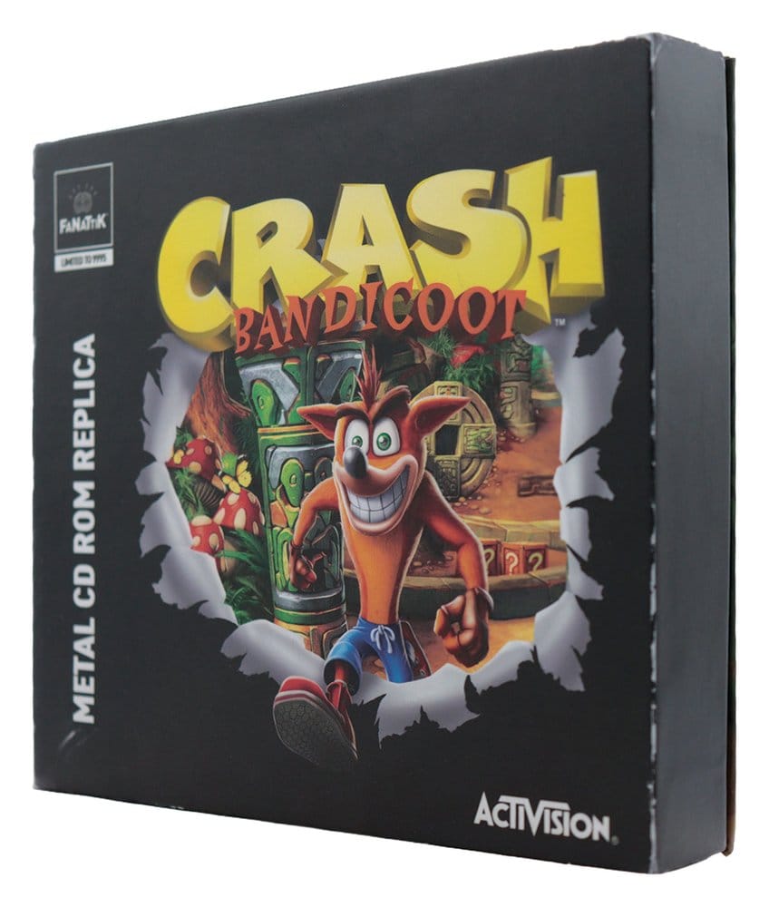 Crash Bandicoot Replica Metal CD-ROM Collectible Limited Edition 11 cm