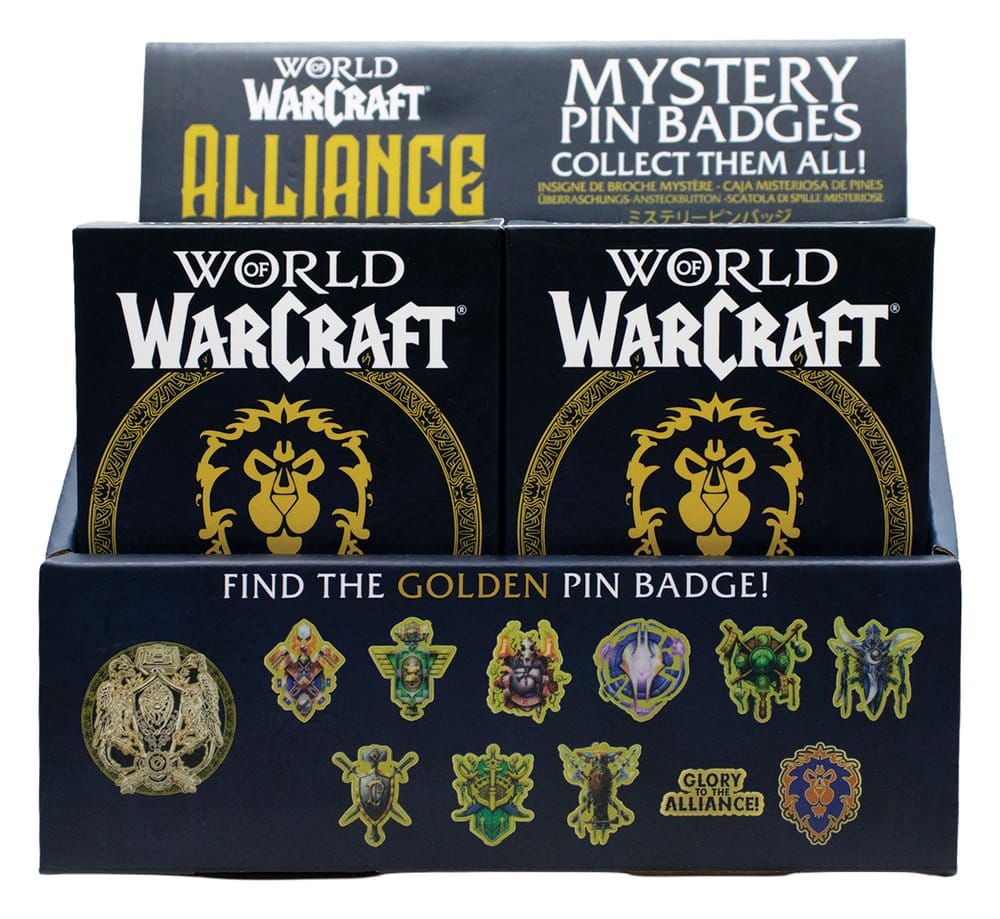 World of Warcraft Alliance Pin Badges Blind Box Display (12)