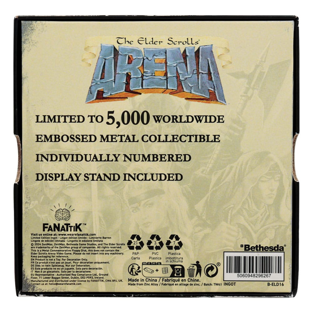 The Elder Scrolls Arena Floppy Disk Limited Edition Replica