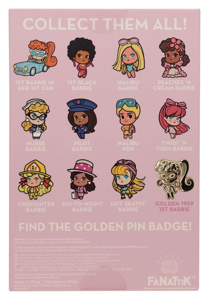 Barbie Mystery Pin Badges Blind Box Display (12)