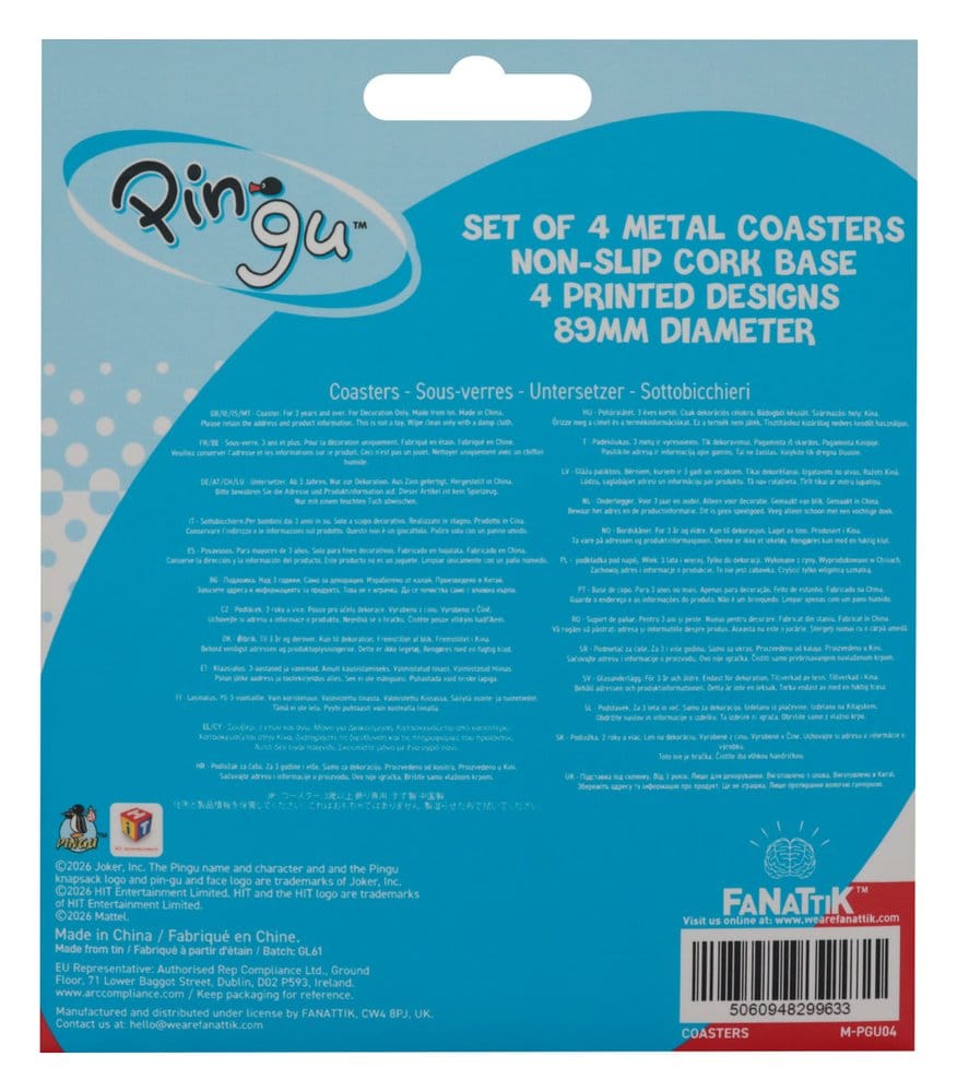 Pingu Coaster 4-Pack