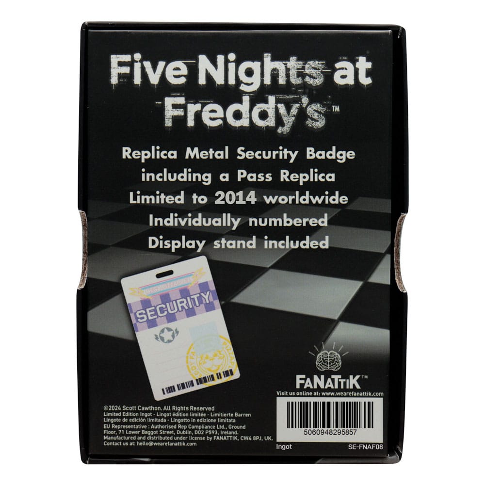 Five Nights at Freddy´s Security Badge Replica