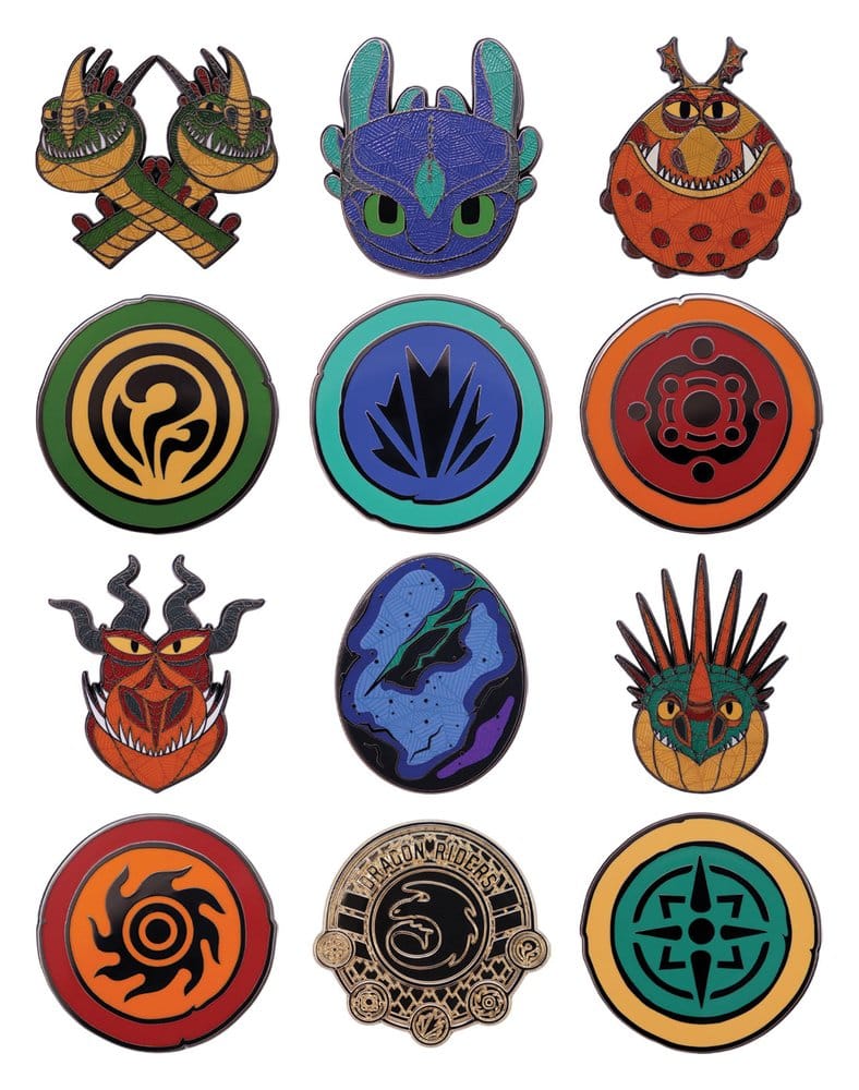 How to Train Your Dragon Mystery Pin Badges Blind Box Display (12)