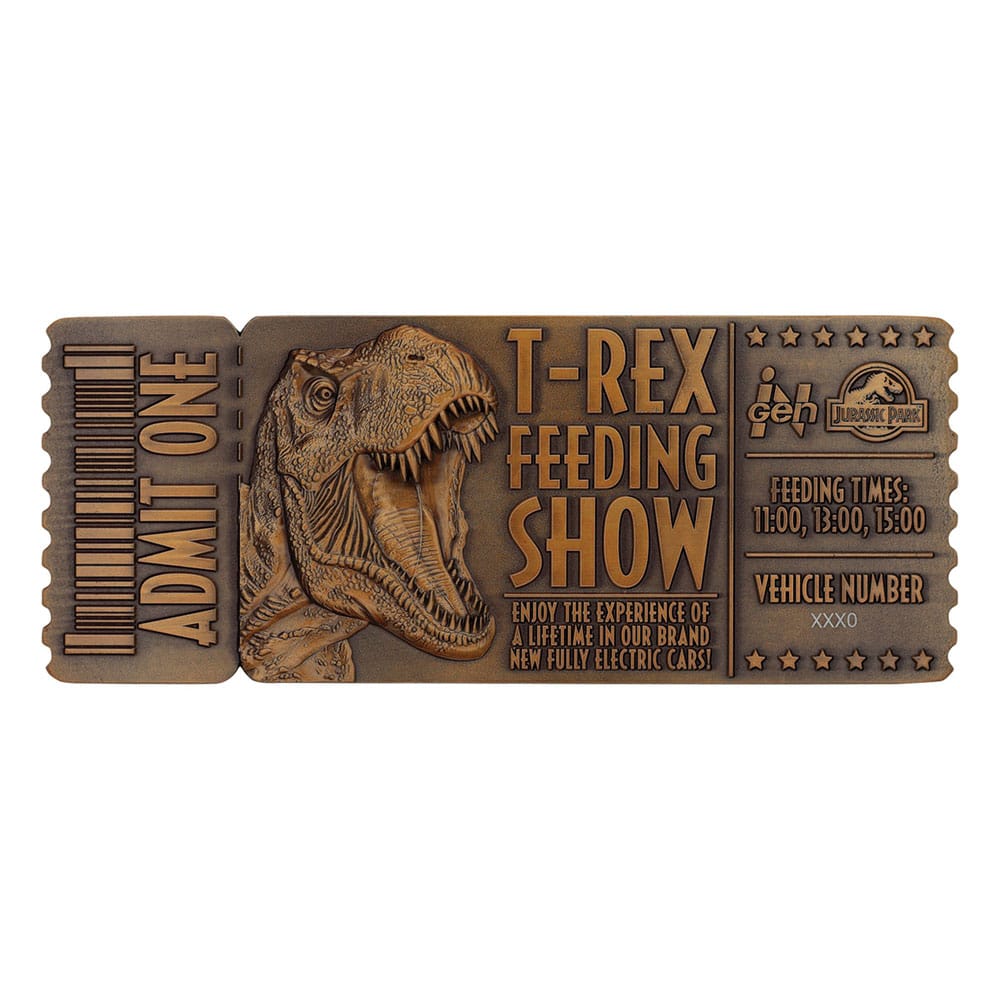 Jurassic Park Feeding Show Ticket 1/1 Replica