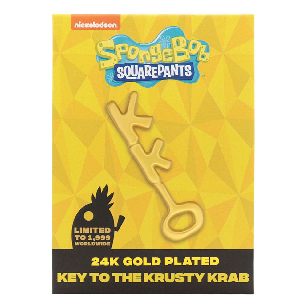 SpongeBob SquarePants Crusty Crab Key 24k Gold Plated Replica