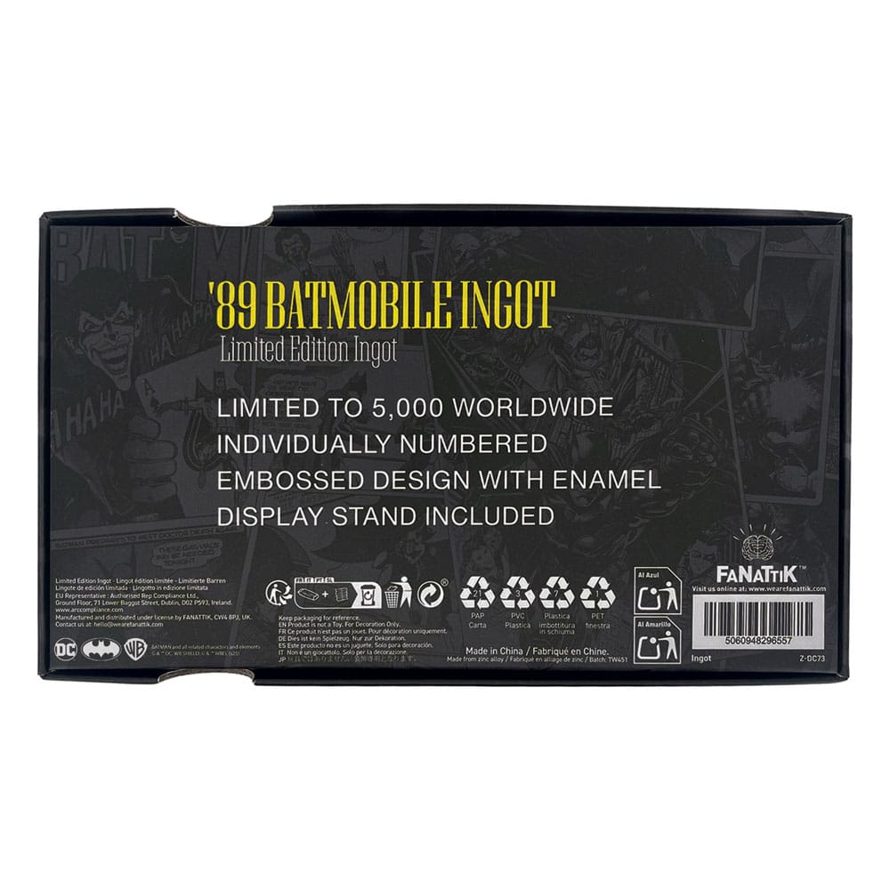 DC Comics Ingot Batman Batmobile XL Limited Edition