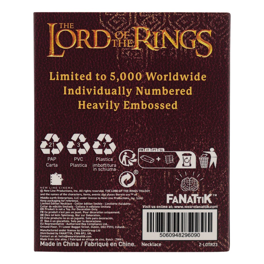 Lord of the Rings One Ring Necklace with Pendant