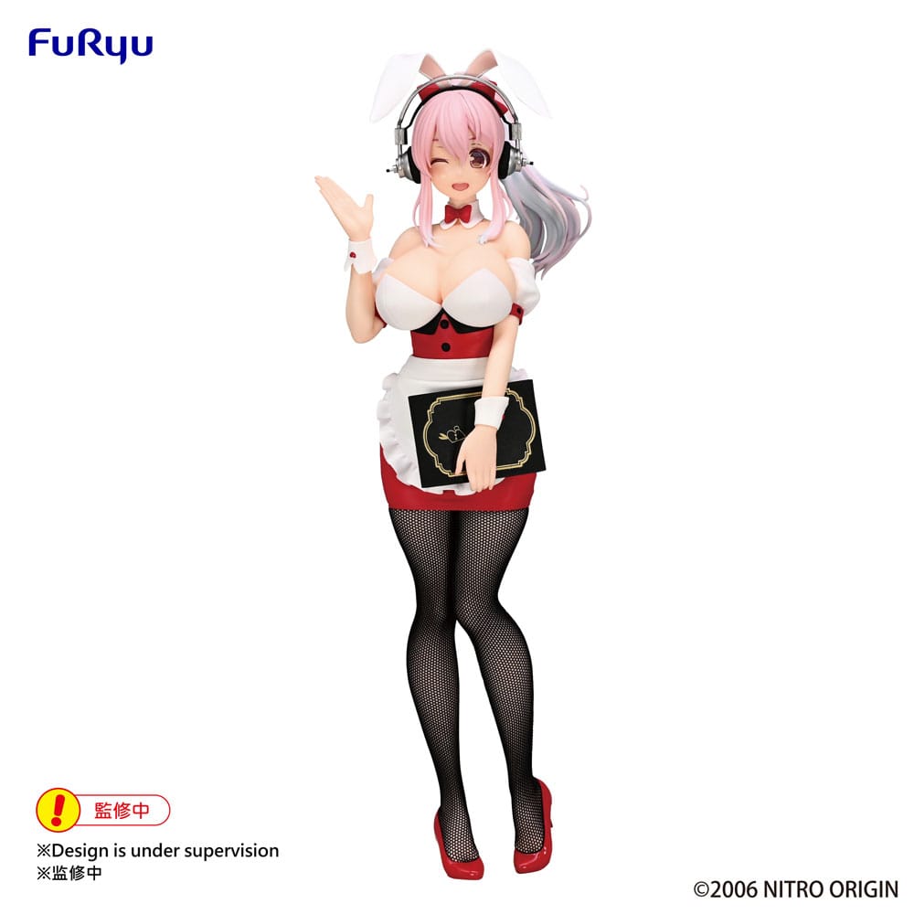 Super Sonico Super Sonico Waitress Ver. 28cm BiCute Bunnies PVC Statue