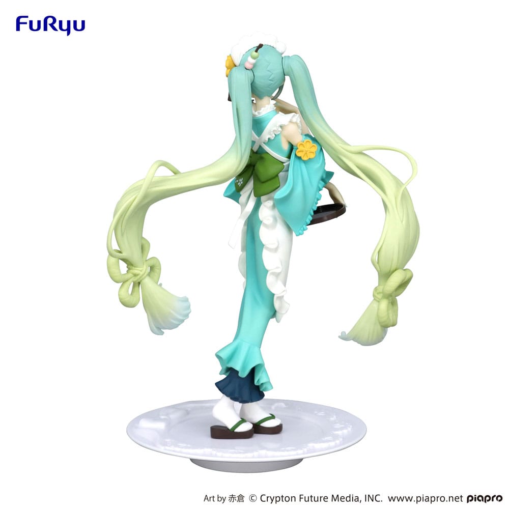 Hatsune Miku Matcha Green Tea Parfait Mint Version 21cm Exceed Creative PVC Statue