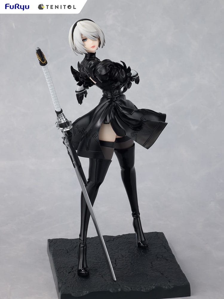 NieR Automata 2B Ver1.1a Tenitol PVC Statue 22cm