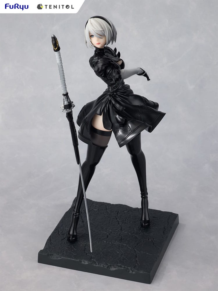 NieR Automata 2B Ver1.1a Tenitol PVC Statue 22cm