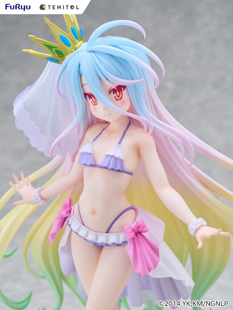 No Game No Life Tenitol Tall PVC Figure Shiro swimwear dress Ver. 29 cm
