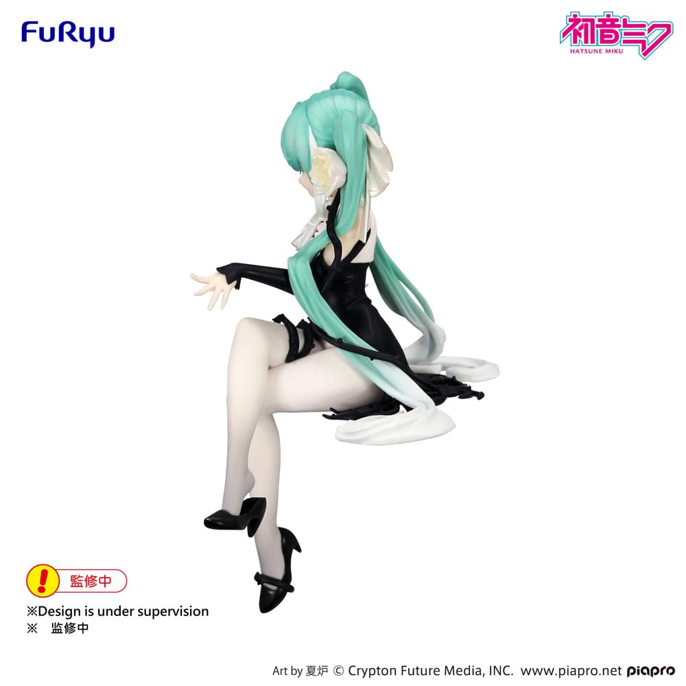 Hatsune Miku Flower Fairy White Rose Noodle Stopper 14cm PVC Statue