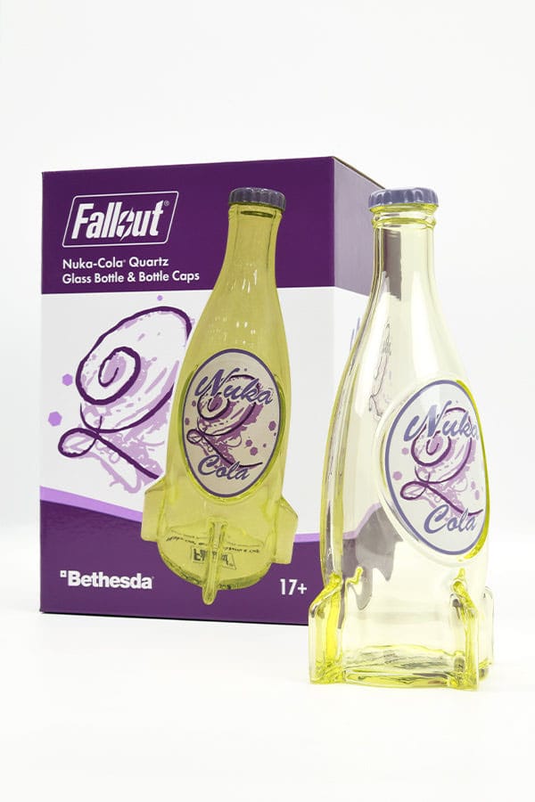 Fallout Nuka-Cola Quartz Glass Bottle & Bottle Caps Replica