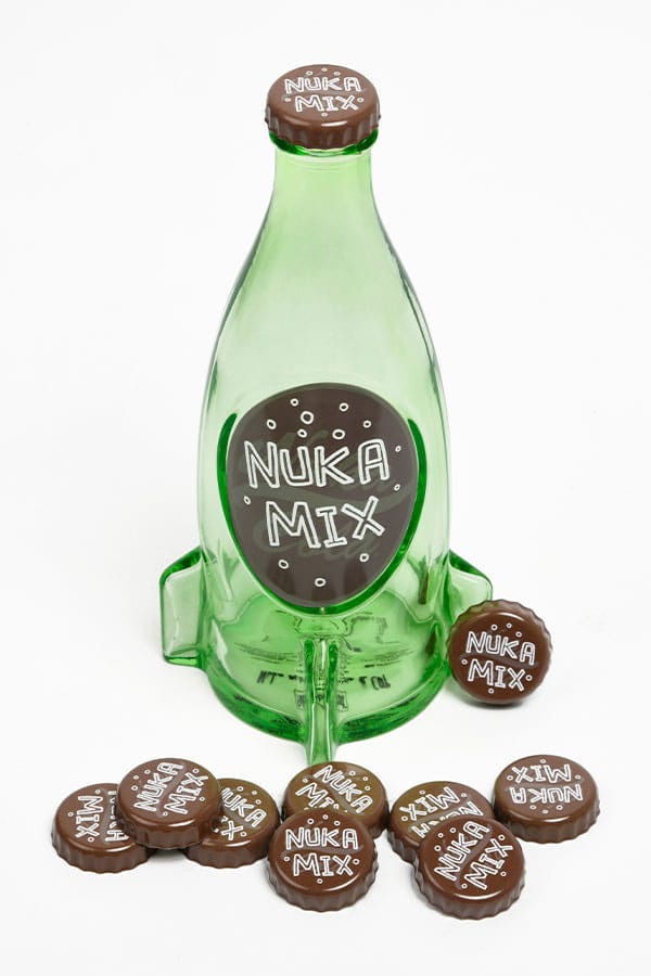 Fallout Nuka-Cola Nuka Mix Glass Bottle & Bottle Caps Replica