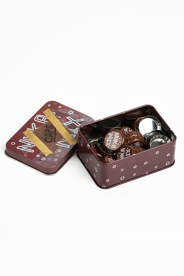 Fallout Nuka-Cola Nuka Mix Replica Bottle Caps With 10cm Collectible Tin