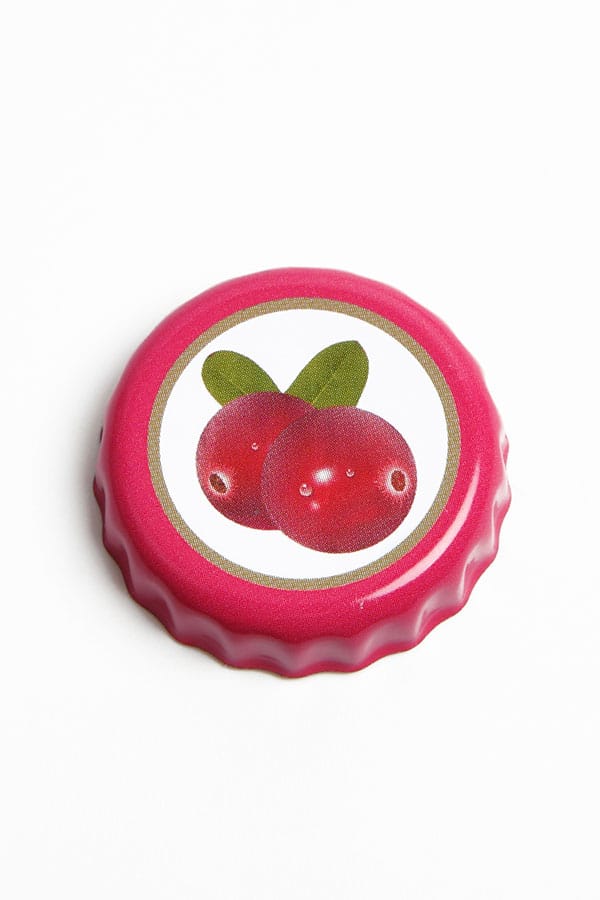 Fallout Nuka-Cola Cranberry Glass Bottle & Bottle Caps Replica