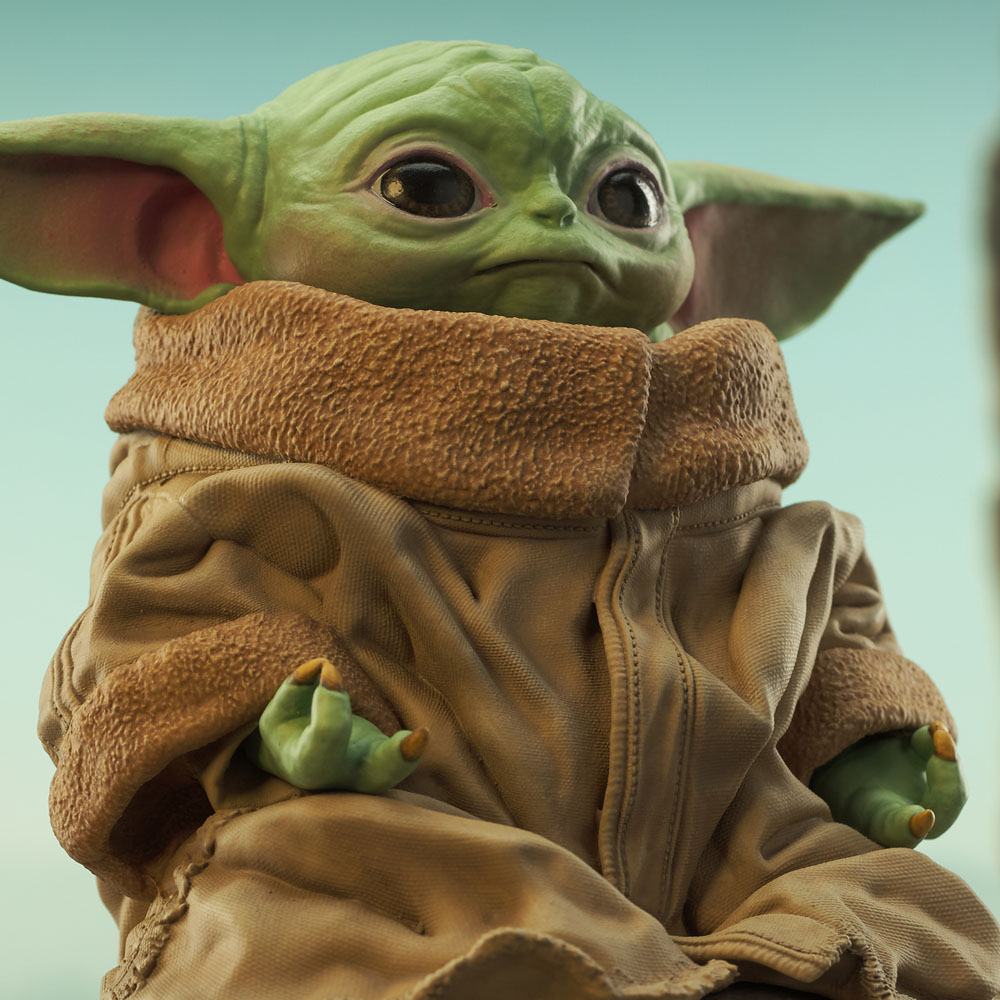 Star Wars The Mandalorian Milestones Grogu on Seeing Stone 20 cm 1/2 Statue