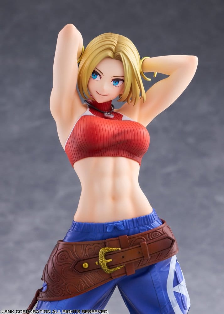 Fighting Girls Collection The King of Fighters XV PVC Figure 1/7 Blue Mary AmiAmi Limited Edition 26 cm