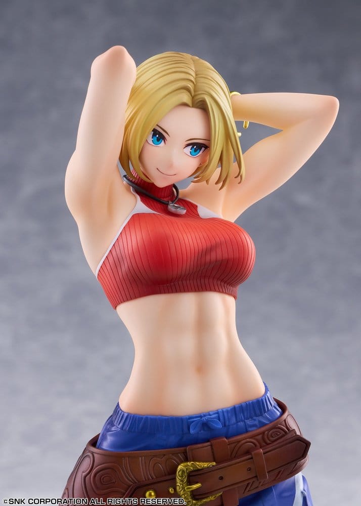 Fighting Girls Collection The King of Fighters XV PVC Figure 1/7 Blue Mary AmiAmi Limited Edition 26 cm