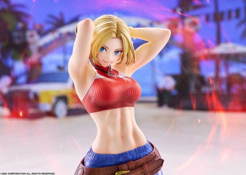 Fighting Girls Collection The King of Fighters XV PVC Figure 1/7 Blue Mary AmiAmi Limited Edition 26 cm