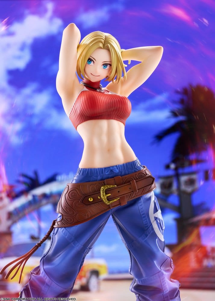 Fighting Girls Collection The King of Fighters XV PVC Figure 1/7 Blue Mary AmiAmi Limited Edition 26 cm