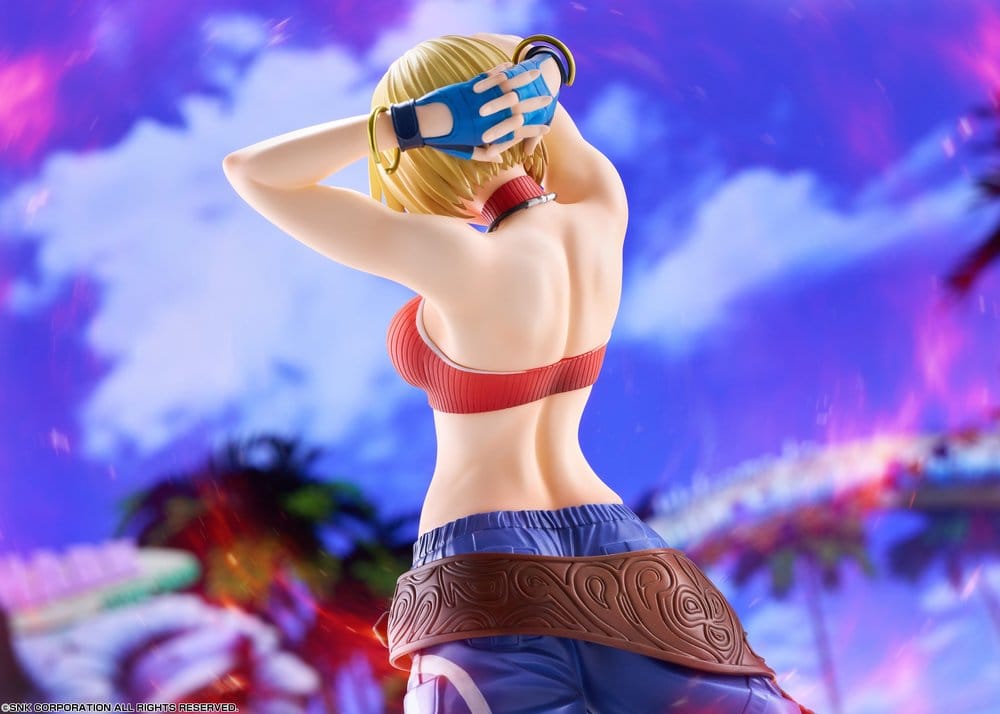 Fighting Girls Collection The King of Fighters XV PVC Figure 1/7 Blue Mary AmiAmi Limited Edition 26 cm