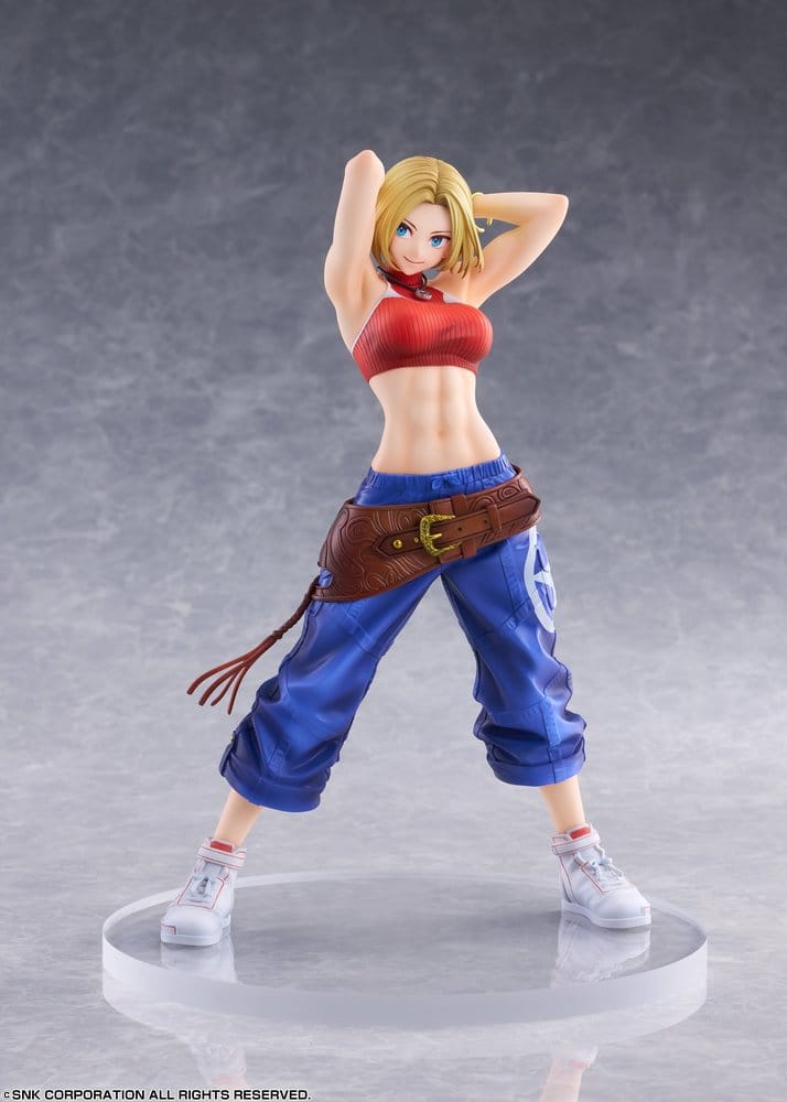 Fighting Girls Collection The King of Fighters XV PVC Figure 1/7 Blue Mary AmiAmi Limited Edition 26 cm