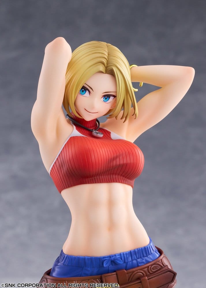 Fighting Girls Collection The King of Fighters XV PVC Figure 1/7 Blue Mary AmiAmi Limited Edition 26 cm