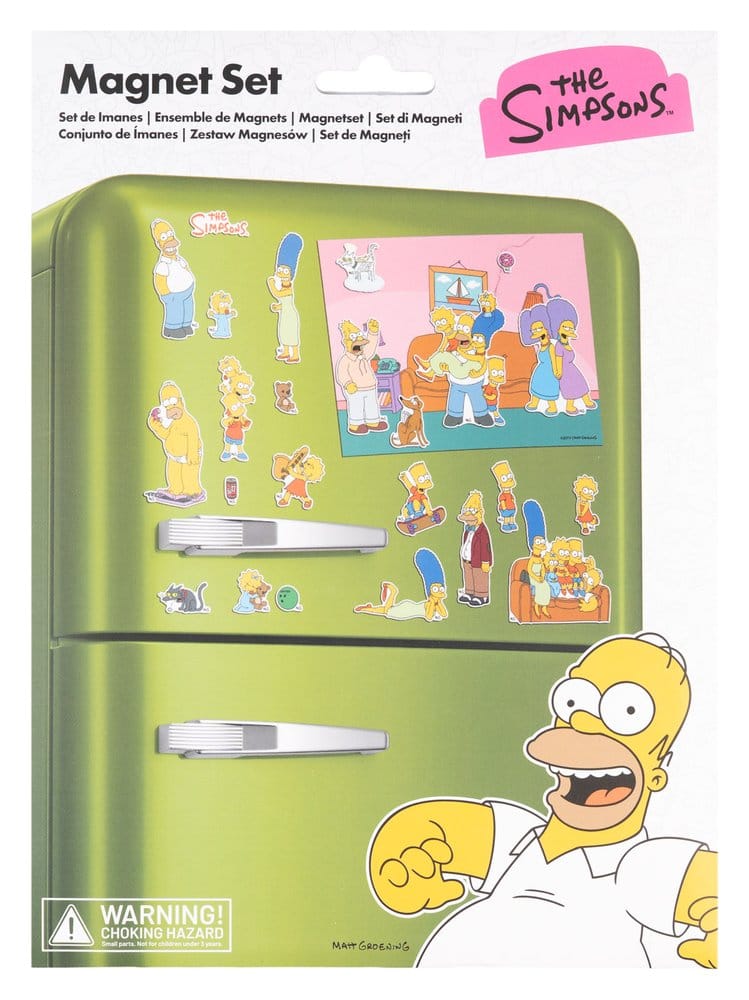 THE SIMPSONS FAMILY SET OF DIE CUT MAGNETS