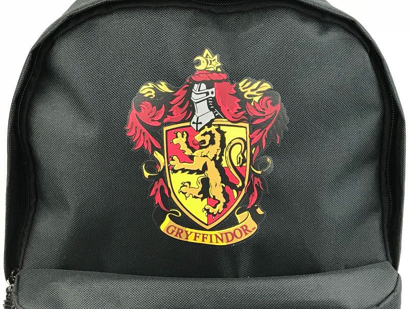 Harry Potter Gryffindor Black Burgundy Backpack