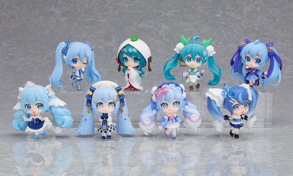 Character Vocal Series 01: Hatsune Miku Mini Figure Snow Miku All Stars Figure Collection Vol. 2 8 cm Blind Box Assortment (8)