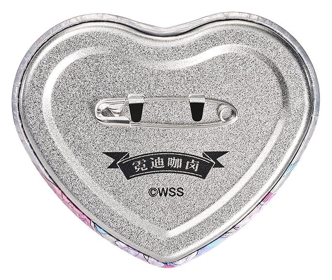 Needy Streamer Overload Needy Streamer Chinese Restaurant Series Heart-Shaped Pinback Button OMGkawaiiAngel 7 x 6 cm