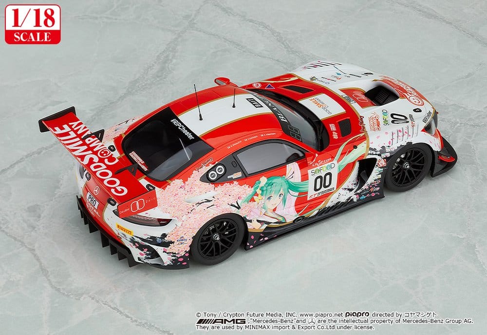 Hatsune Miku GT Project Vehicle 1/18 Good Smile Hatsune Miku AMG 2017 SPA24H Ver. 26 cm