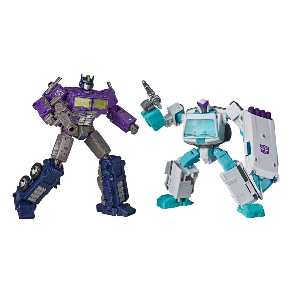 Transformers Generations Selects Optimus Prime (Leader Class) & Ratchet (Deluxe) 2-Pack Shattered Glass Action Figures